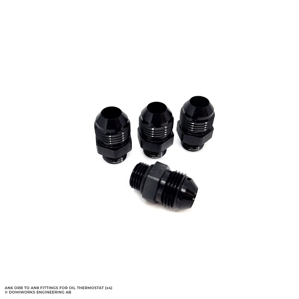 8HP/DCT ORB-6 TO AN8 CONNECTORS FOR OIL THERMOSTAT (x4)