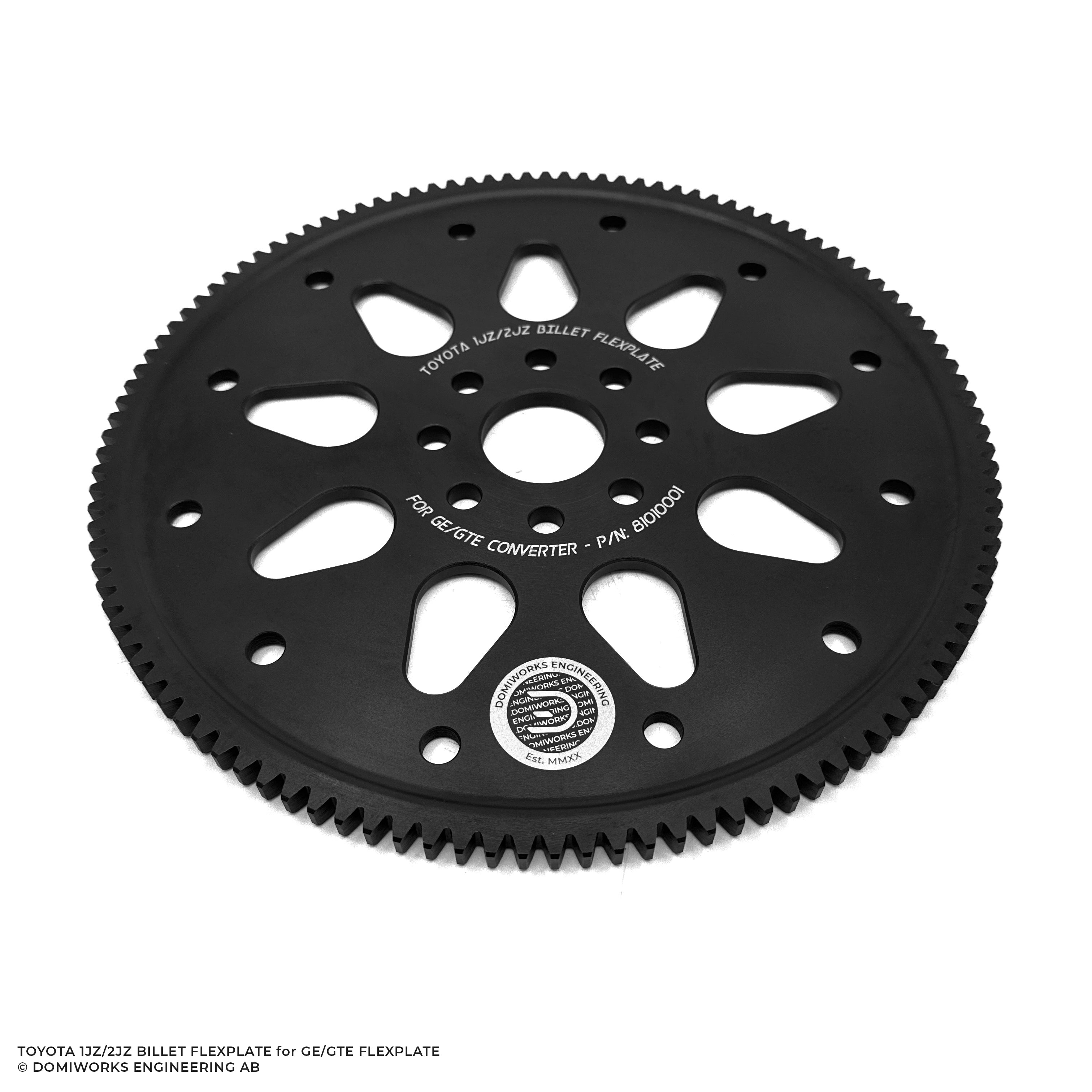 Toyota 1JZ/2JZ GE/GTE Billet Flexplate – DomiWorks Engineering AB