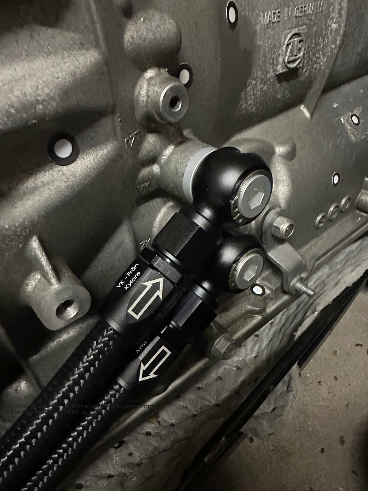 Oil Cooler Adapter - Dodge 8HP - Full Flow Swivel Connector