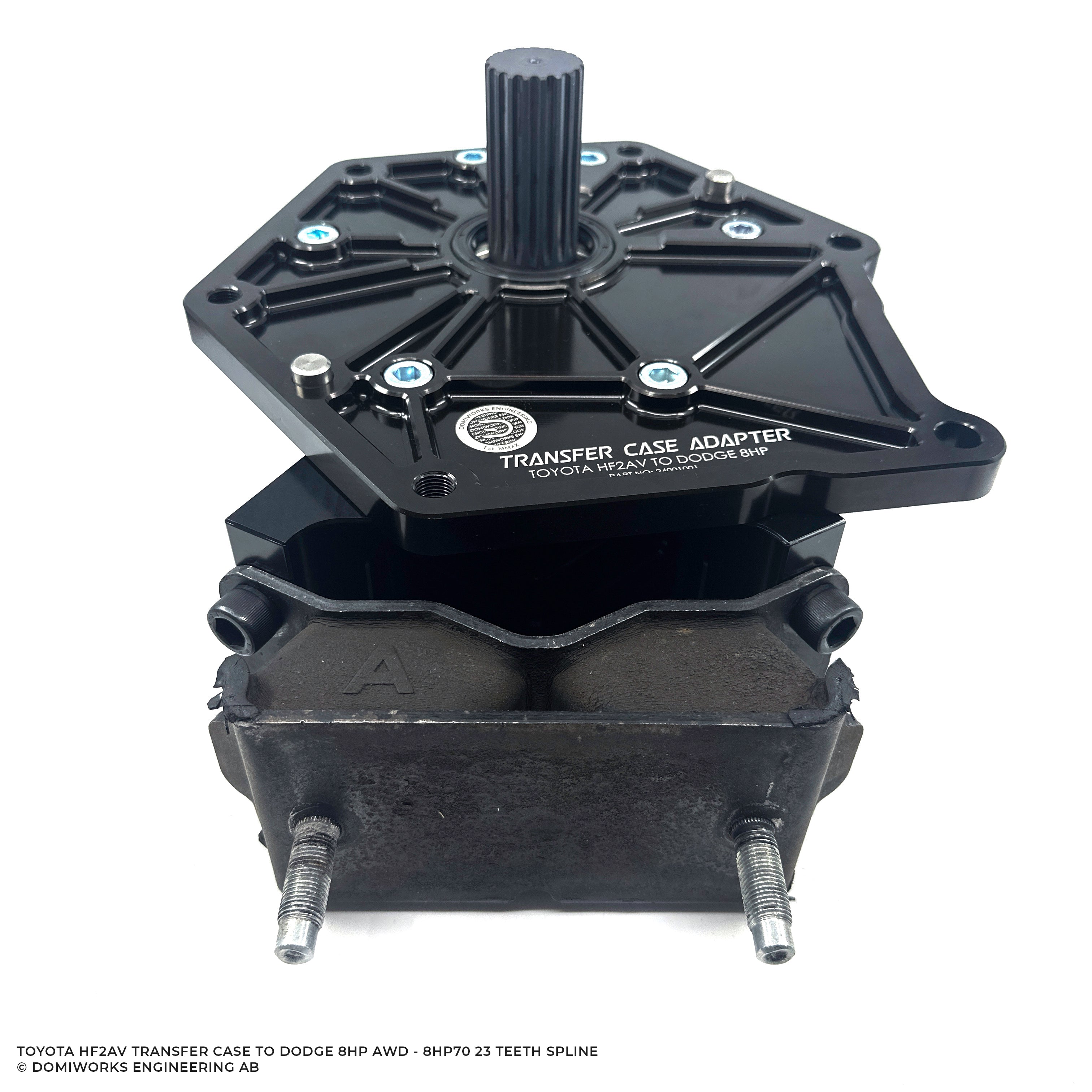 Transfer Case Adapter Kit Toyota HF2AV Transfer Case Adapter kit - Dodge 8HP AWD 23 Spline ...