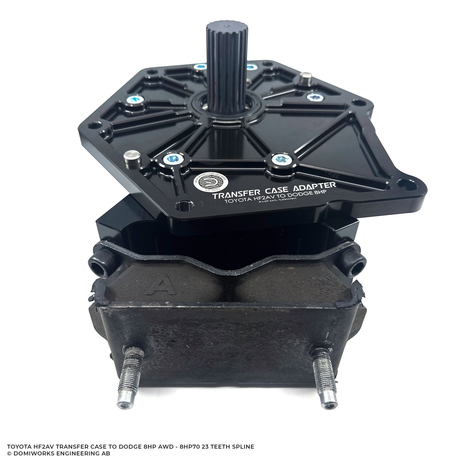 Toyota HF2AV Transfer Case Adapter kit - Dodge 8HP AWD 23 Spline