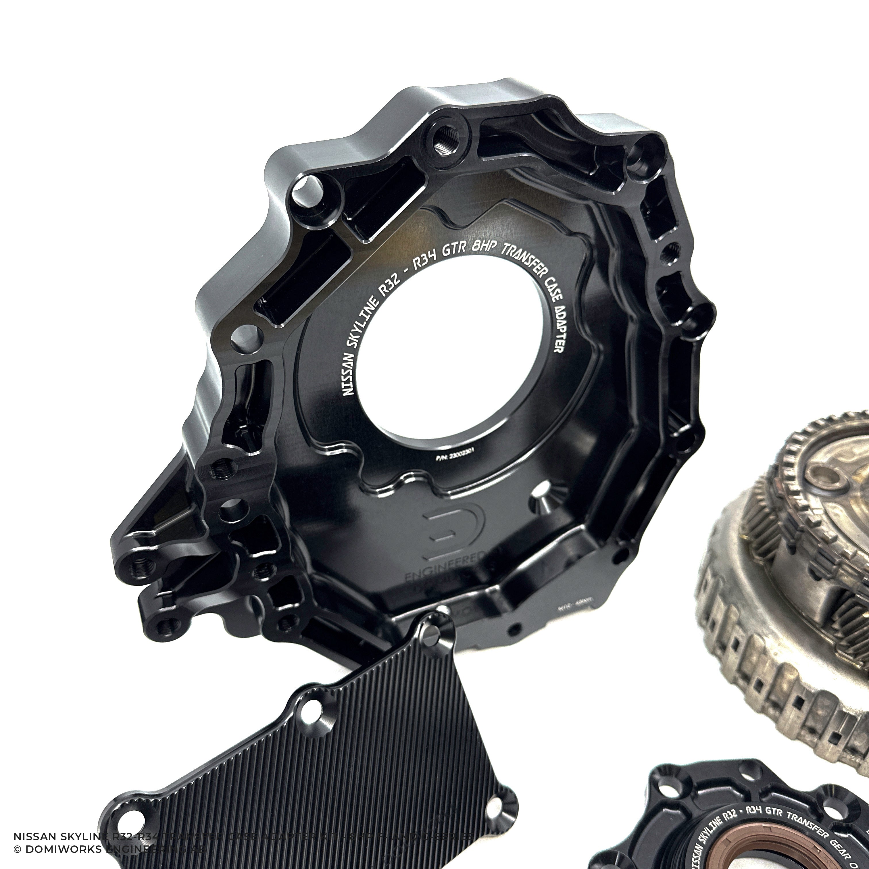Transfer Case Adapter Kit Nissan Skyline R32-R34 GTR 8HP Transfer Case Adapter Kit – DomiWorks ...