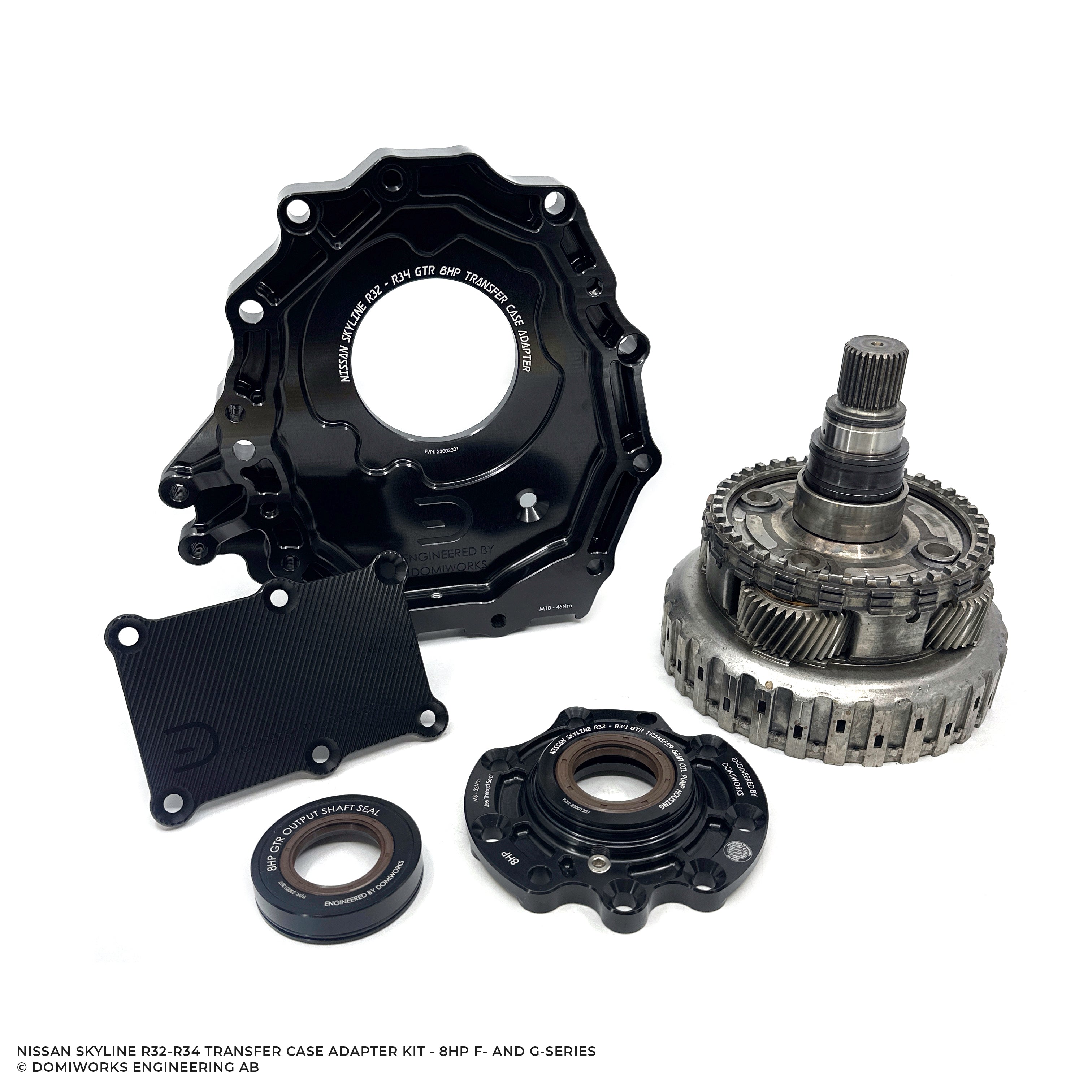 Transfer Case Adapter Kit Nissan Skyline R32-R34 GTR 8HP Transfer Case Adapter Kit – DomiWorks ...