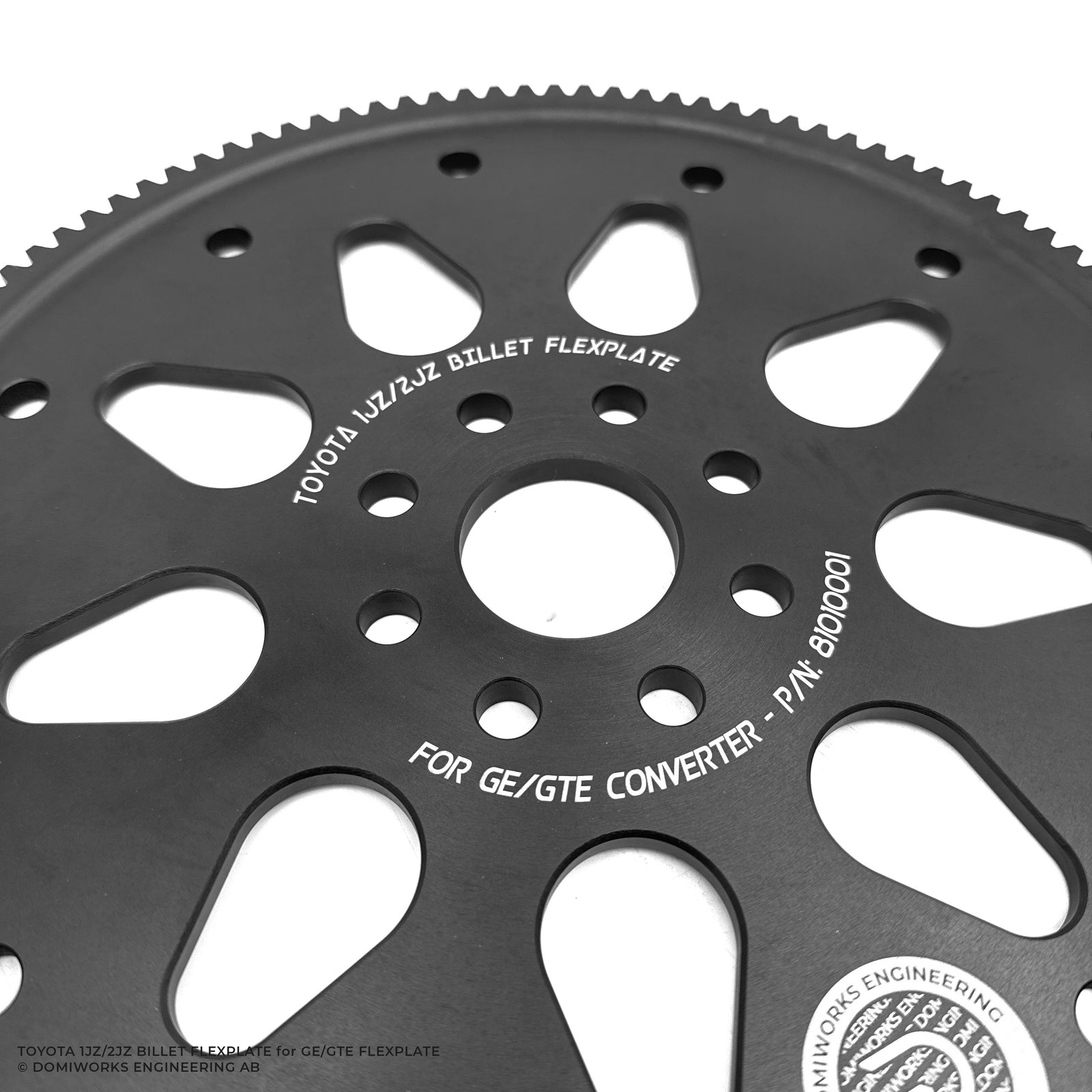 Toyota 1JZ/2JZ GE/GTE Billet Flexplate – DomiWorks Engineering AB