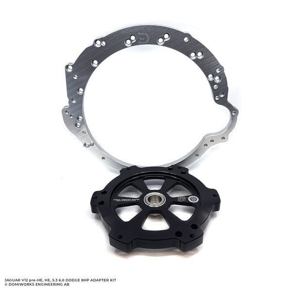 Jaguar V12 5.3L pre-HE, 5.3 HE and 6.0L to Dodge 8HP 845/850RE 70/75/90/95 Charger/Challenger/Scat Pack Hellcat Trackhawk RAM Adapter Kit (Copy)