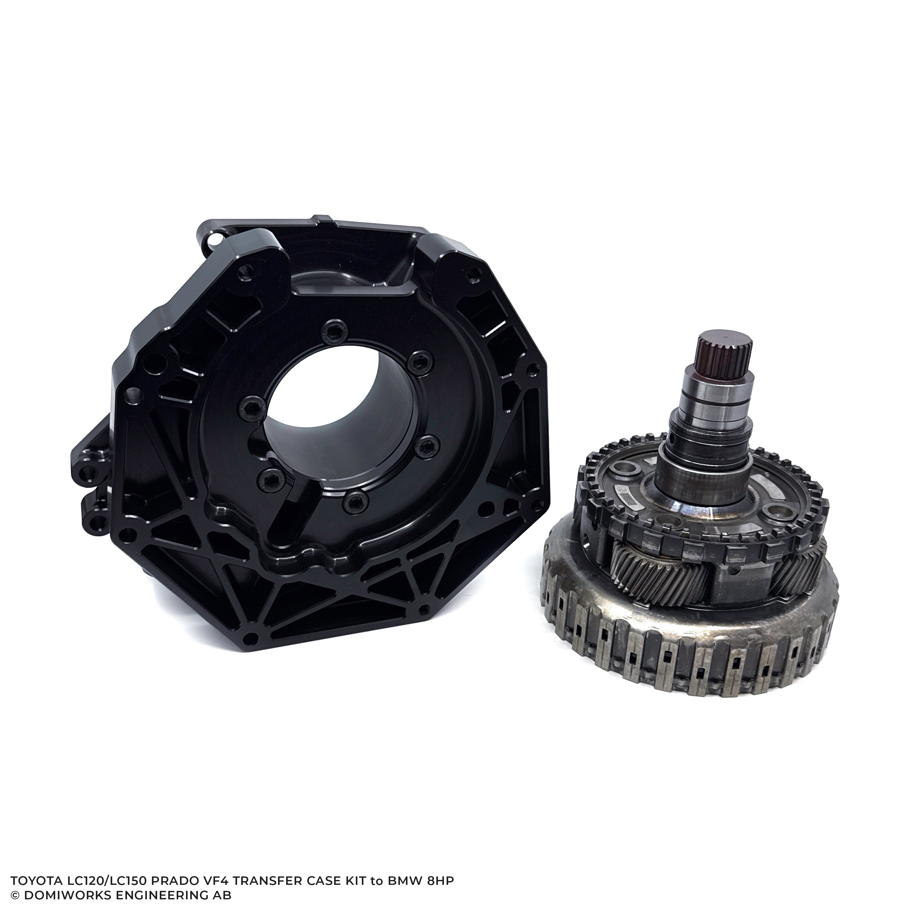 Transfer Case Adapter Kit Toyota LC120 LC150 Prado VF4 Transfer Case Adapter Kit to BMW 8HP ...