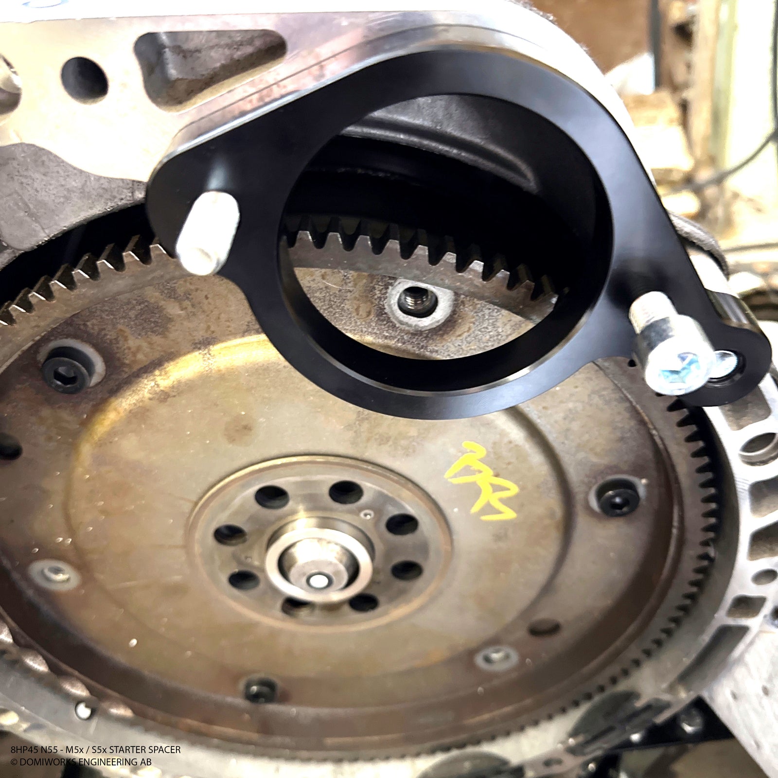 BMW M5x/S5x - 8HP45 N55 Starter Motor Spacer – DomiWorks