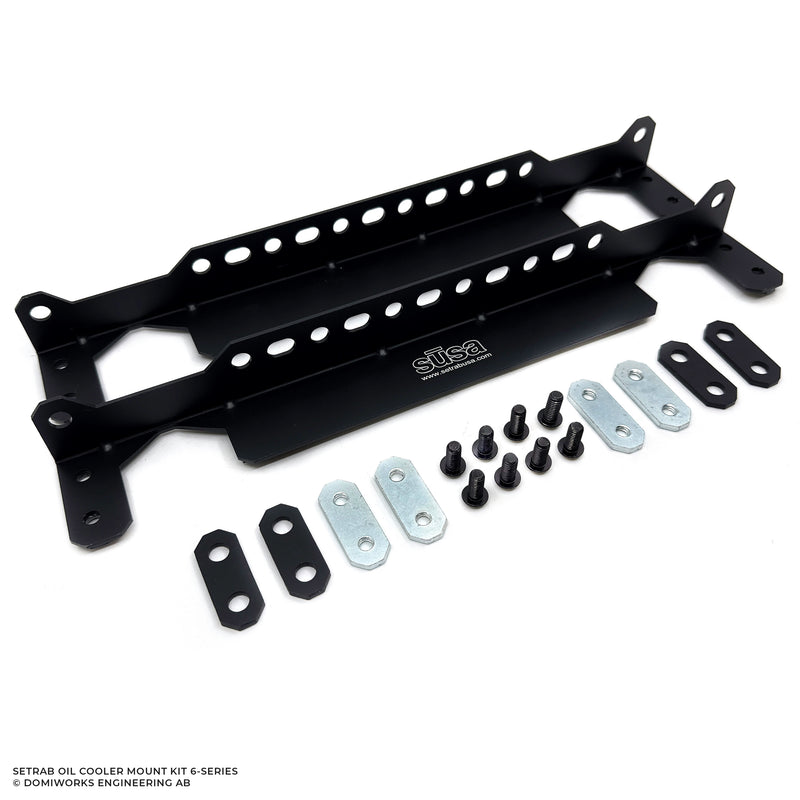 Setrab Oil Cooler Mounting brackets 6series DomiWorks Engineering AB