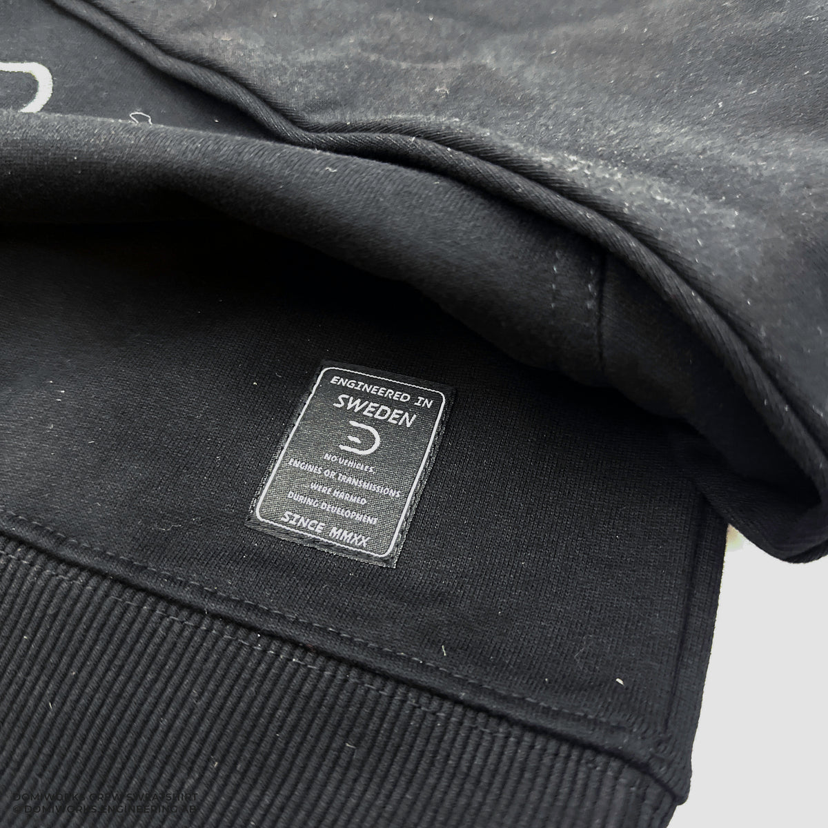 DomiWorks Crew Black Sweatshirt