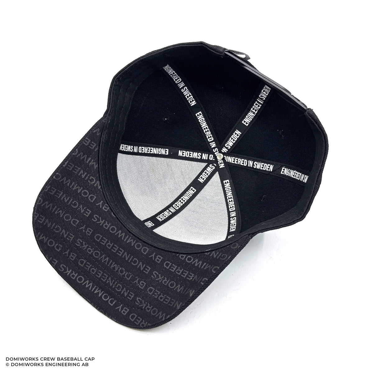 DomiWorks Crew Black Snapback Cap