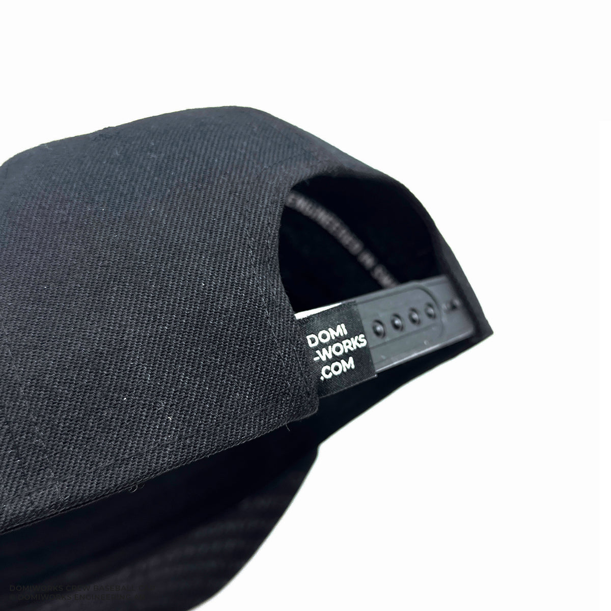 DomiWorks Crew Black Snapback Cap