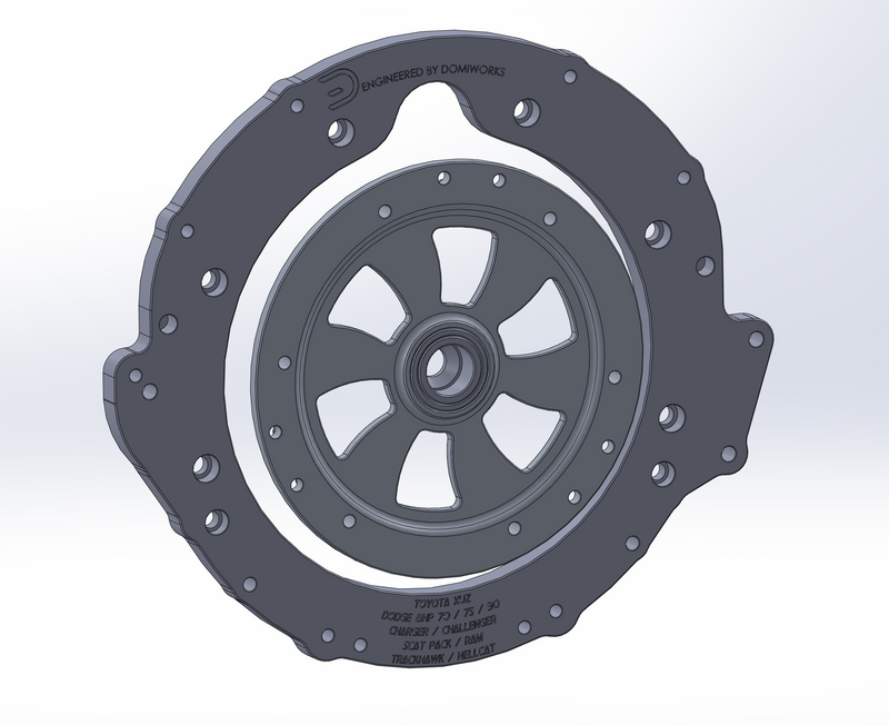 Toyota 1UZ/2UZ/3UZ to Dodge 8HP 70/75/90/95 Charger/Challenger/Scat Pack Hellcat Trackhawk RAM Adapter Kit