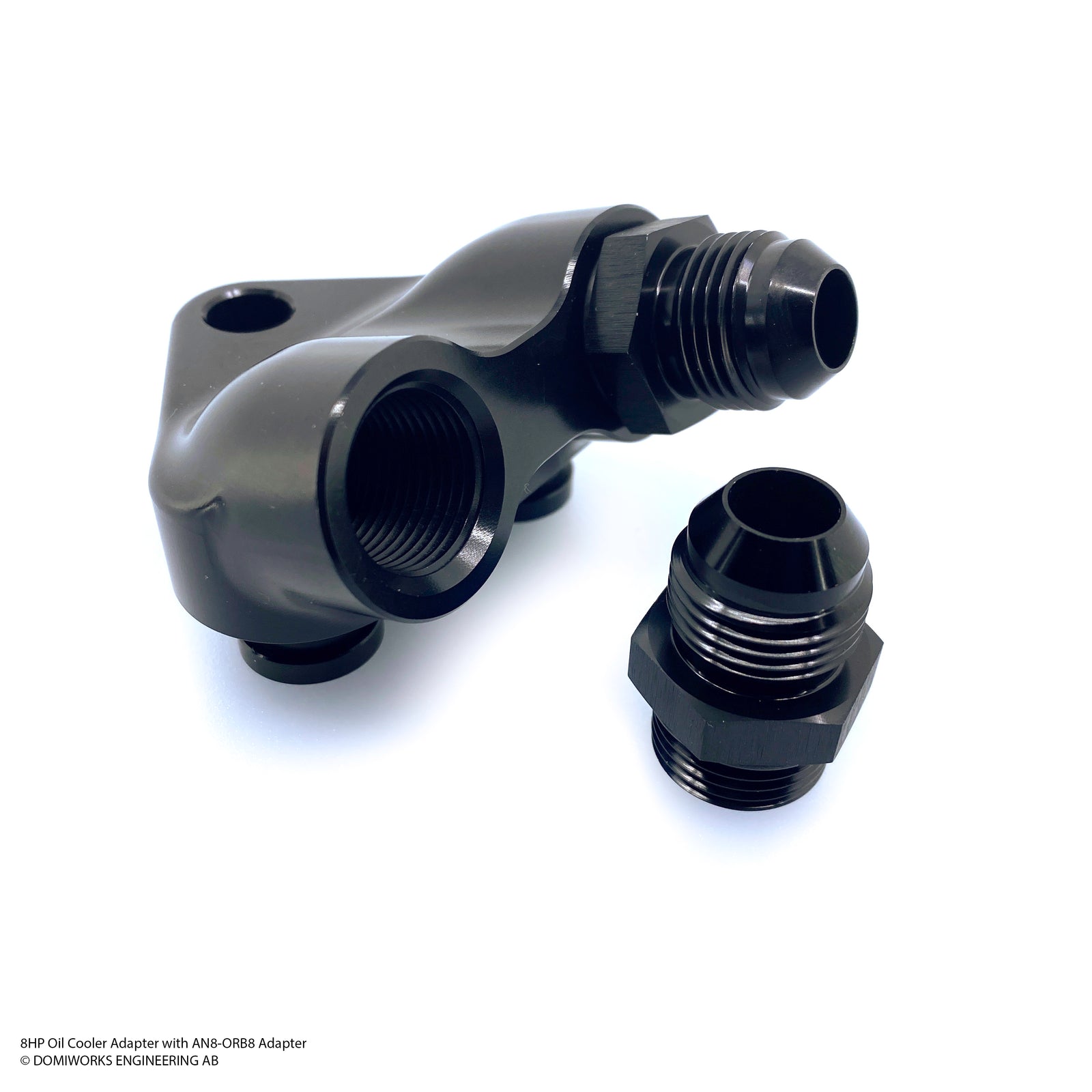 8HP Oil Cooler Adapter - B57 - Type 3 – DomiWorks Engineering AB