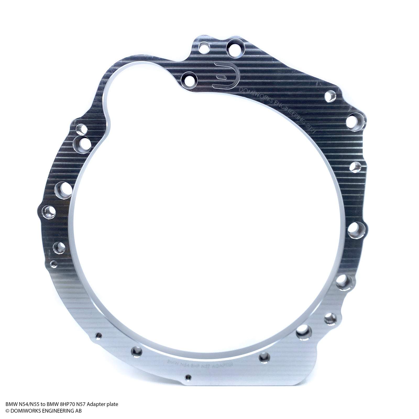BMW N54 N55 S55 to 8HP70 N57 Adapter Plate – DomiWorks Engineering AB